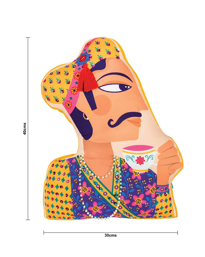 Royal Raja Shape Cushion