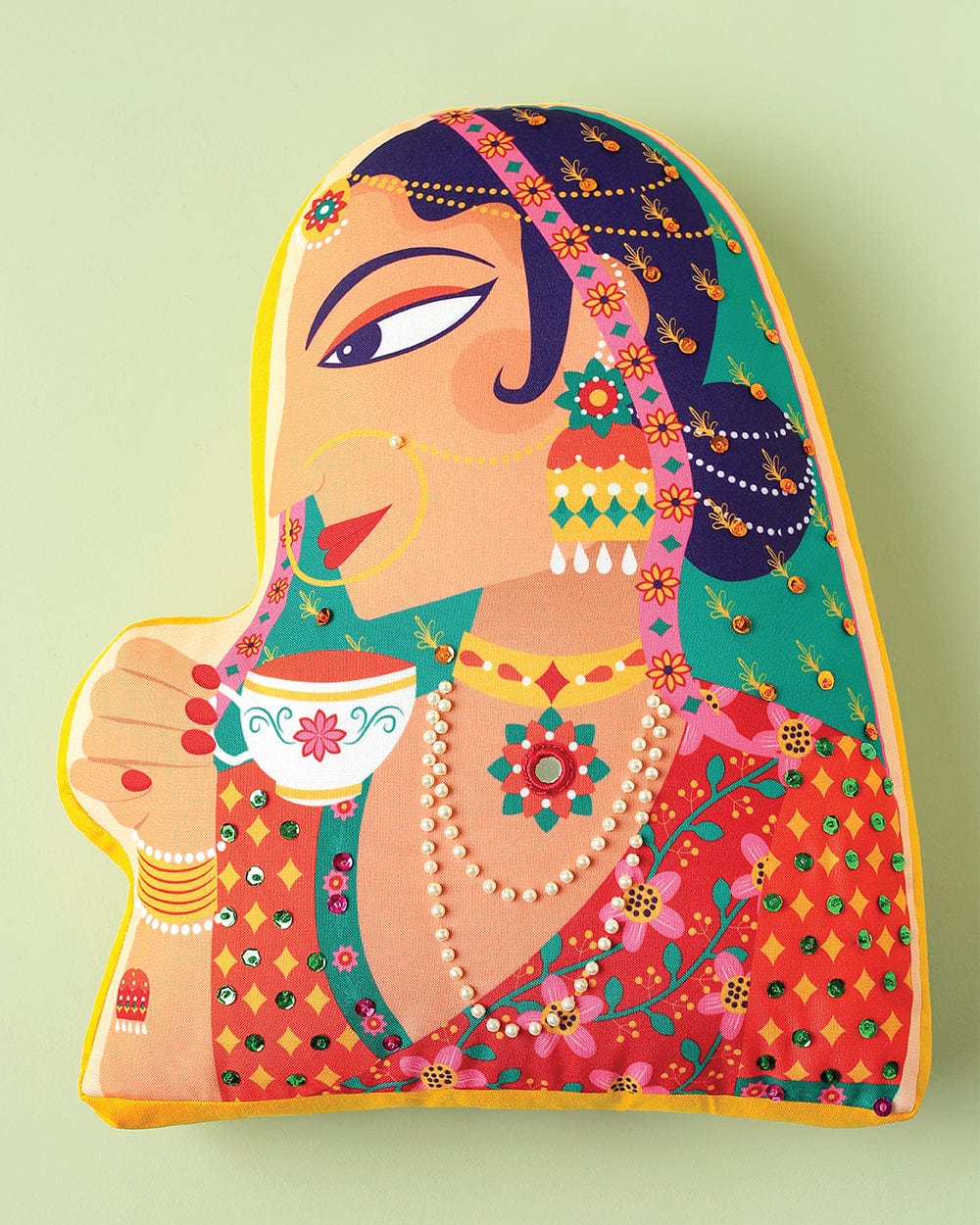 Chumbak Royal Rani Shape Cushion