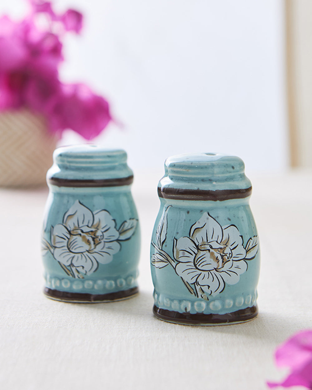 Flora Bird Salt & Pepper Cellar Set