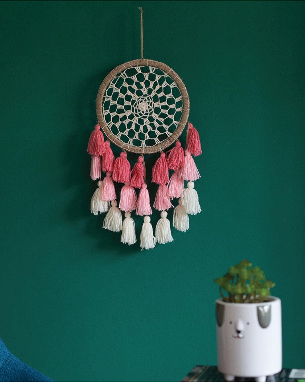 Ombre Tassels Dream Catcher - Pink