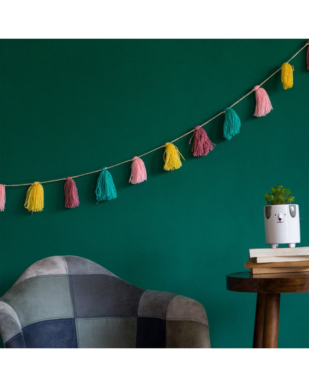 Chumbak Tassel Tales Wall Bunting - Multicolor