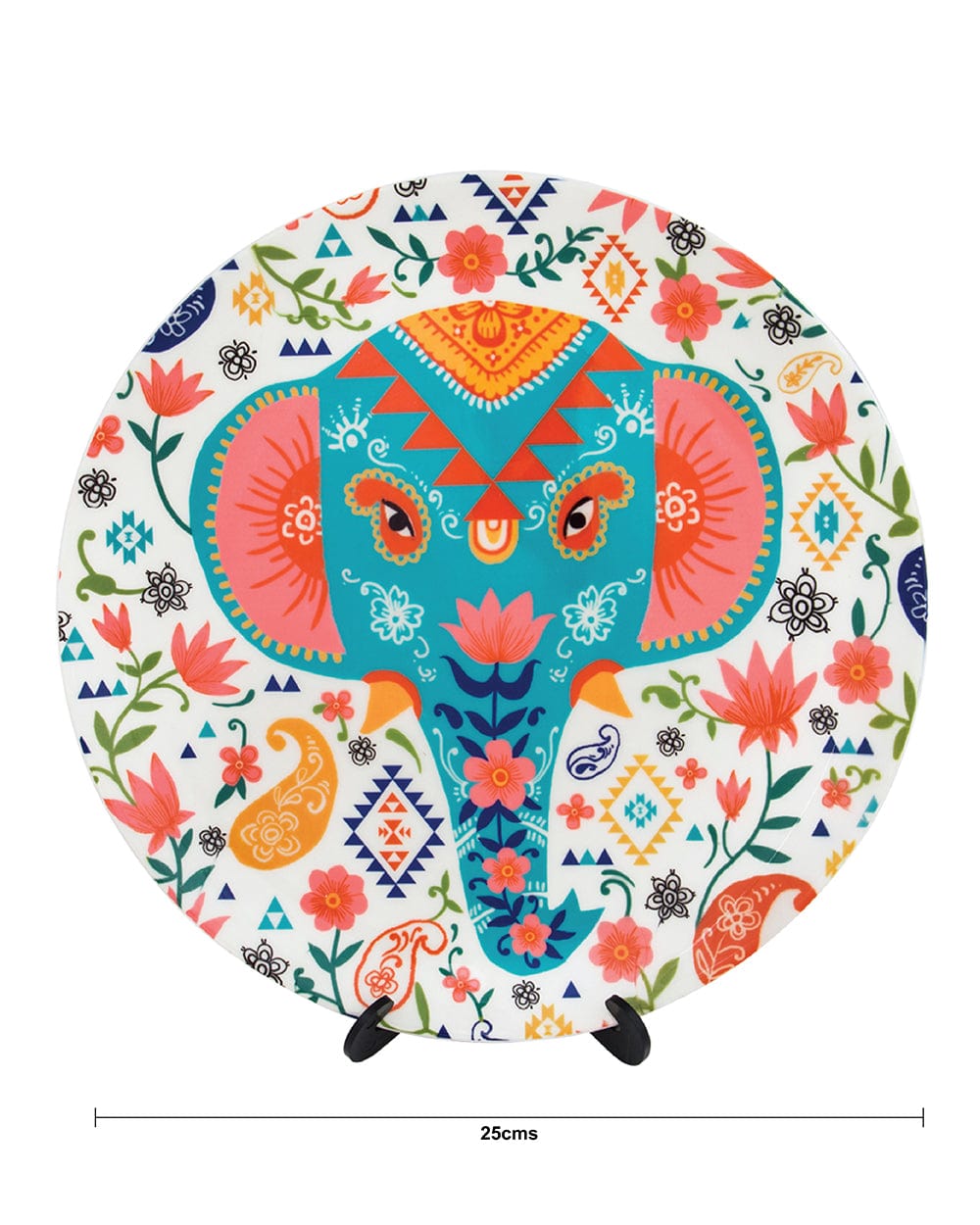 Chumbak Garden Elephant Wall Plate