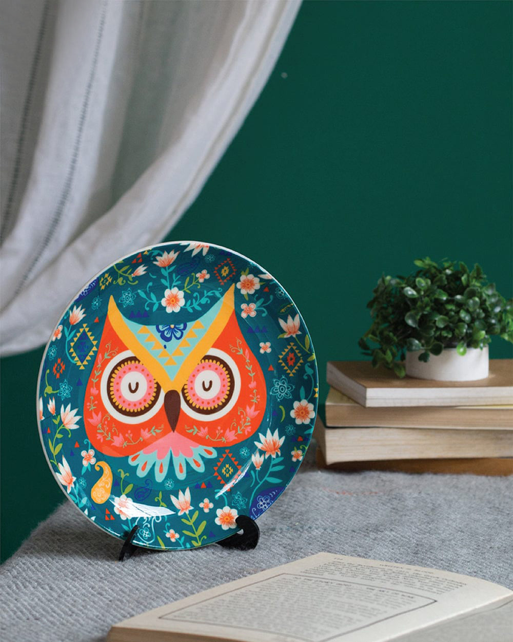 Garden Owl Wall Plate