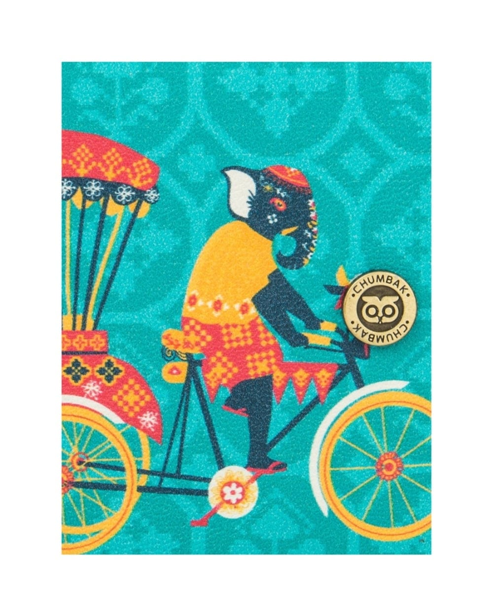 Chumbak Elephant Adventures Snap Button Wallet - Teal