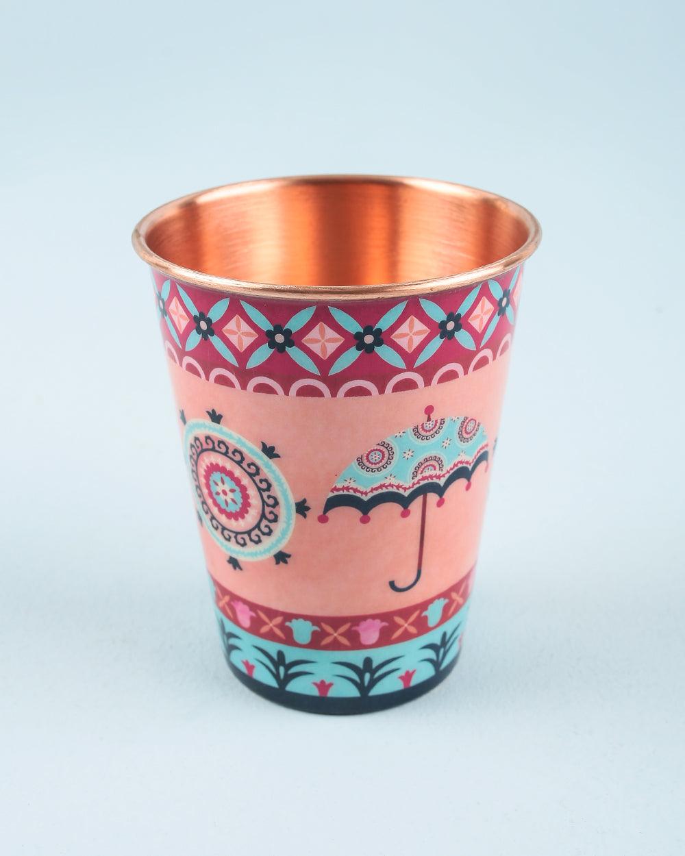 Chumbak Boho Cycle Copper Tumbler - Large