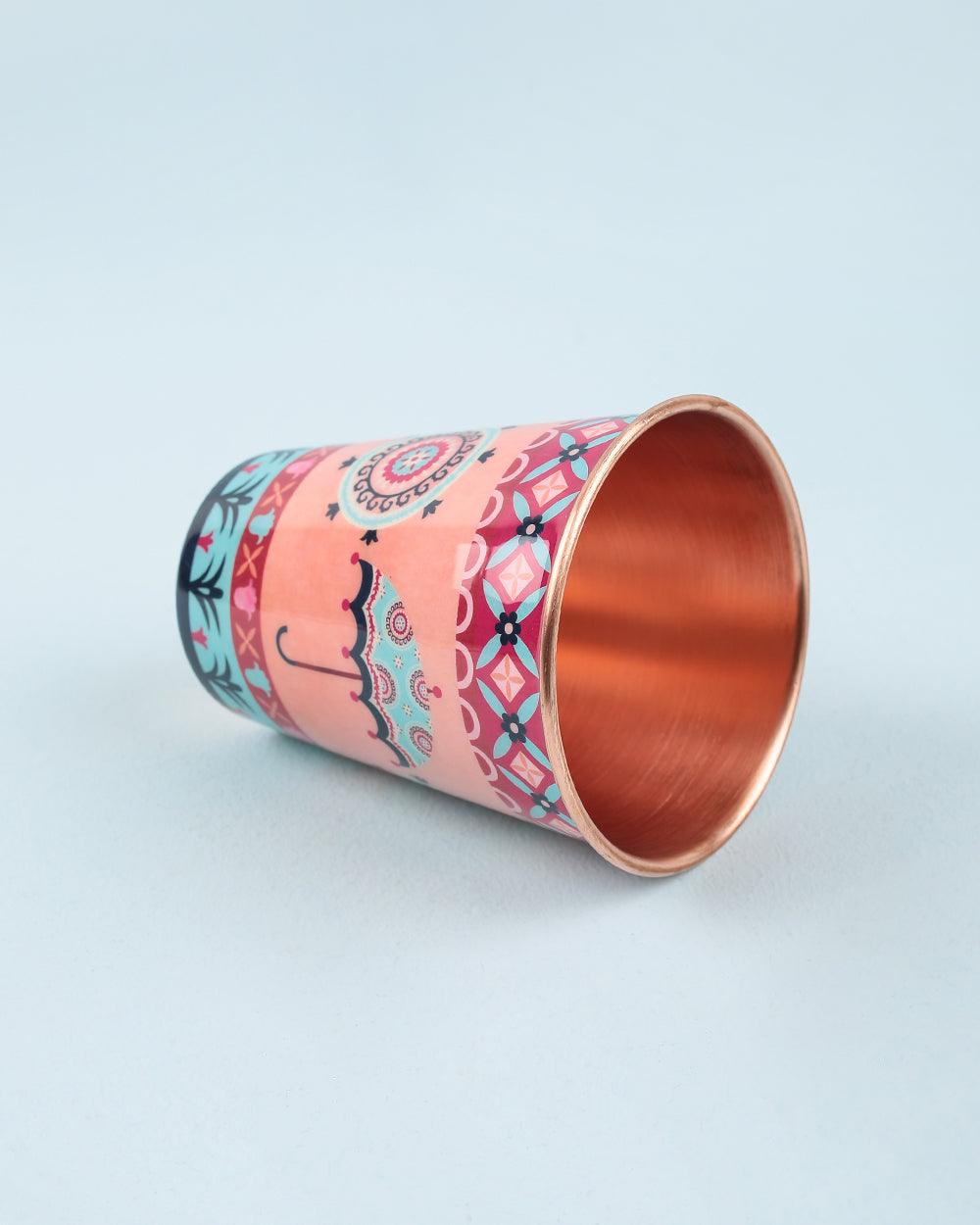 Chumbak Boho Cycle Copper Tumbler - Large