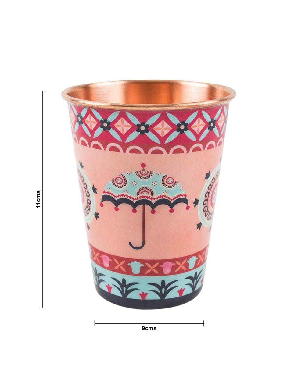 Chumbak Boho Cycle Copper Tumbler - Large