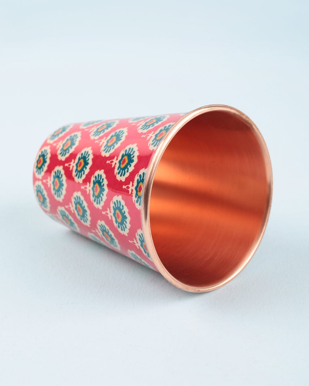 Chumbak Indian Floral Copper Tumbler - Large