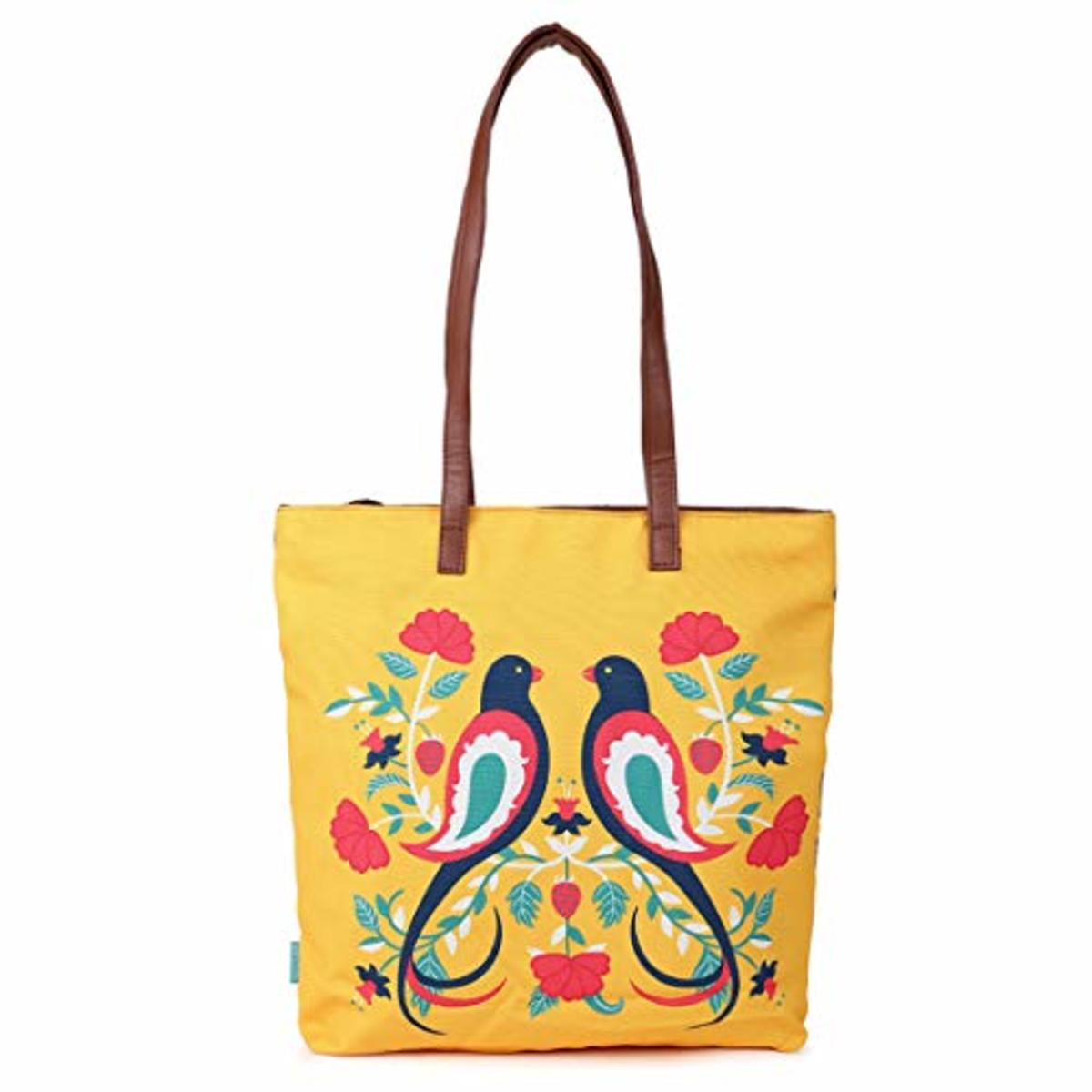 Feathered Mates Navy Tote Bag