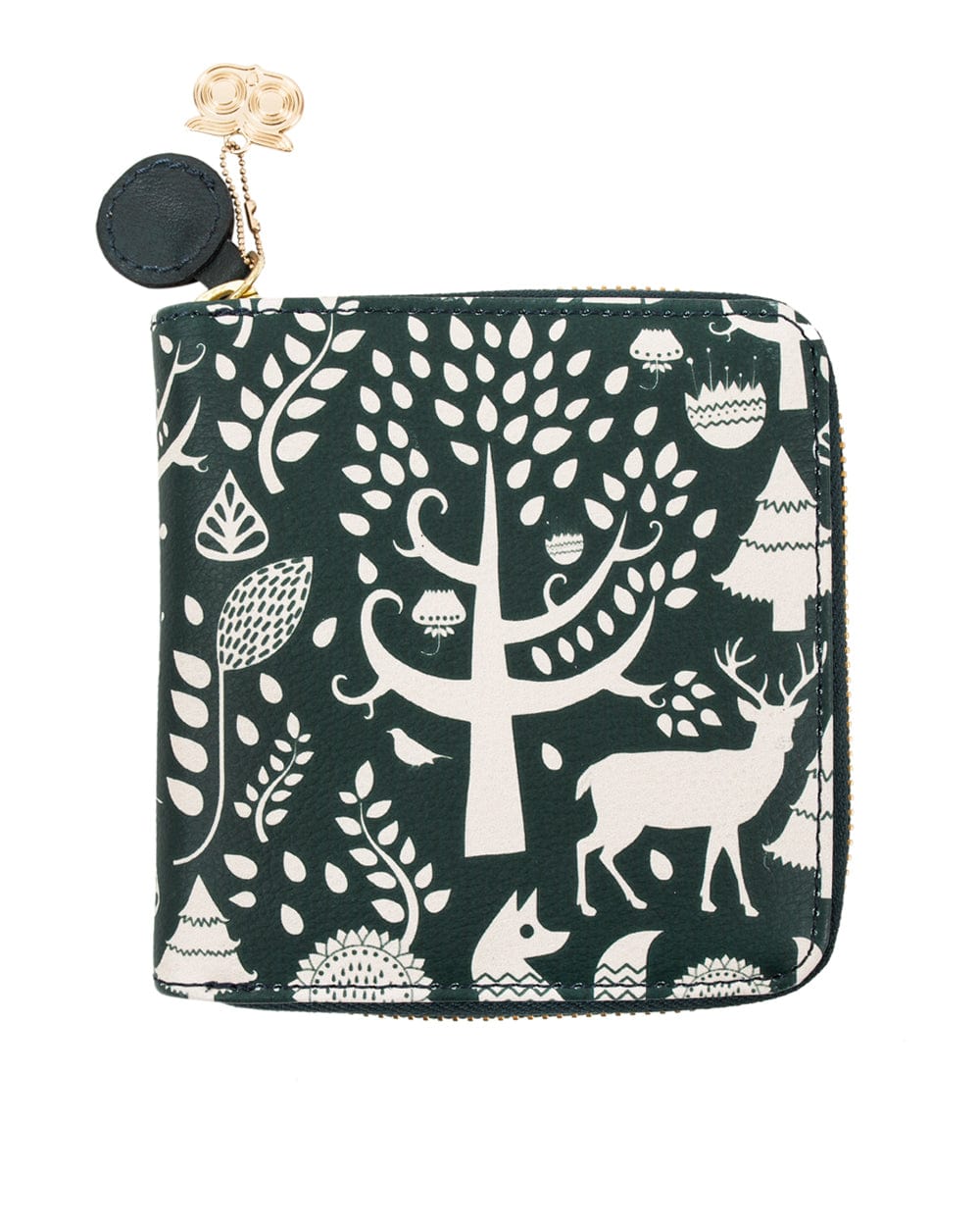 Chumbak Midnight Forest Teal Mini Wallet