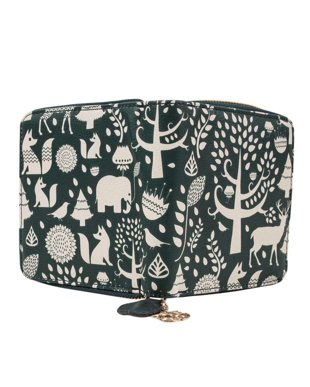 Chumbak Midnight Forest Teal Mini Wallet