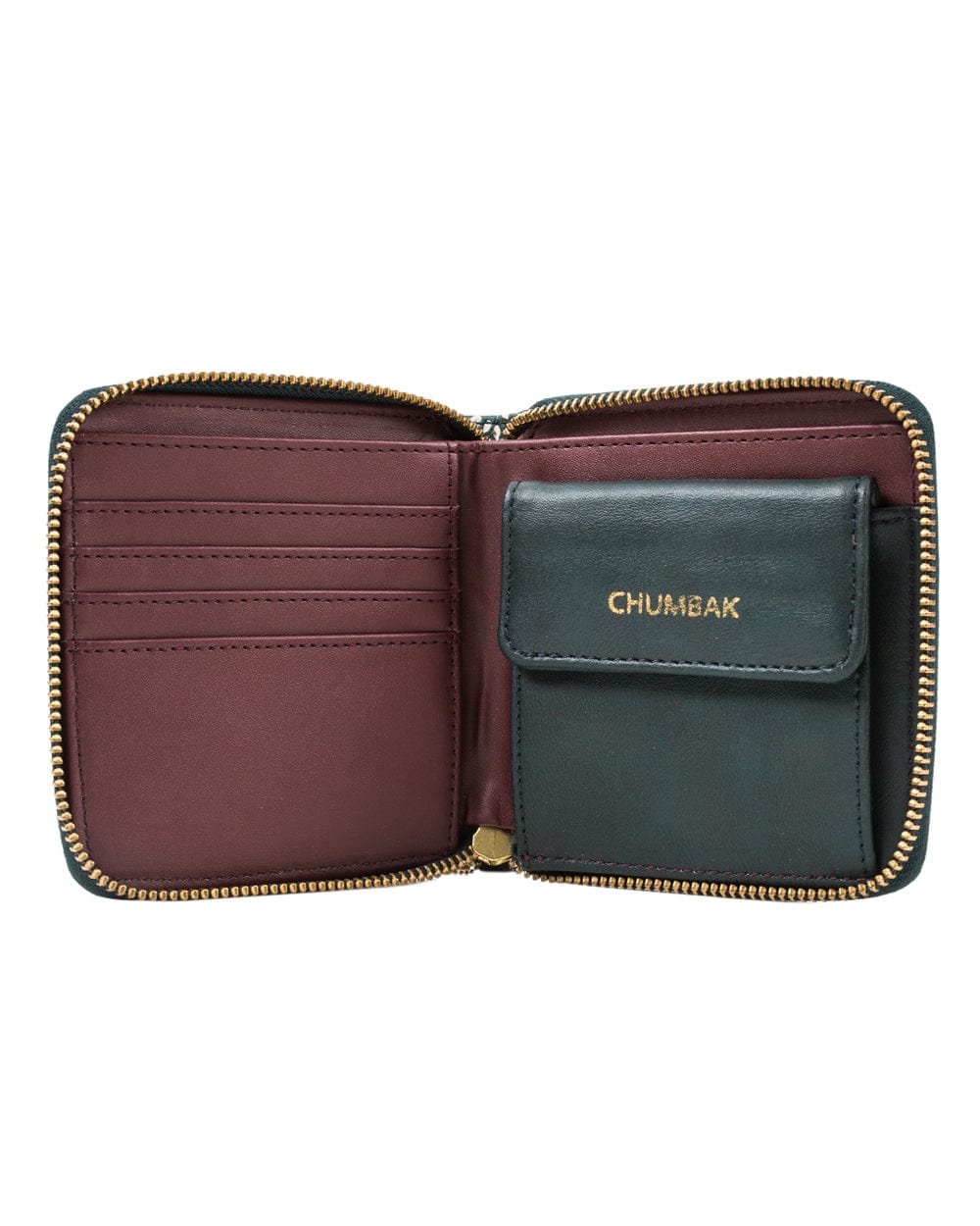 Chumbak Midnight Forest Teal Mini Wallet