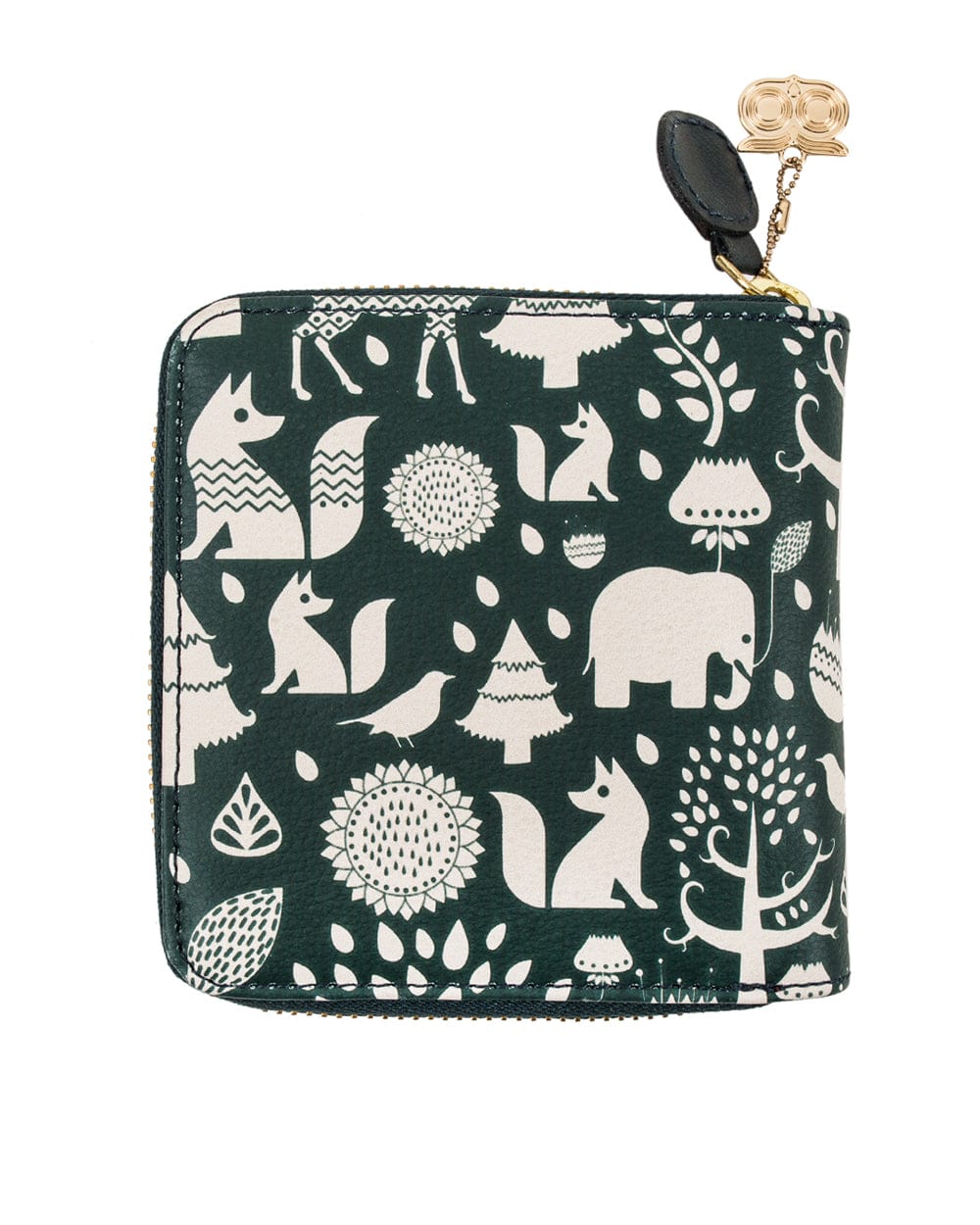 Chumbak Midnight Forest Teal Mini Wallet