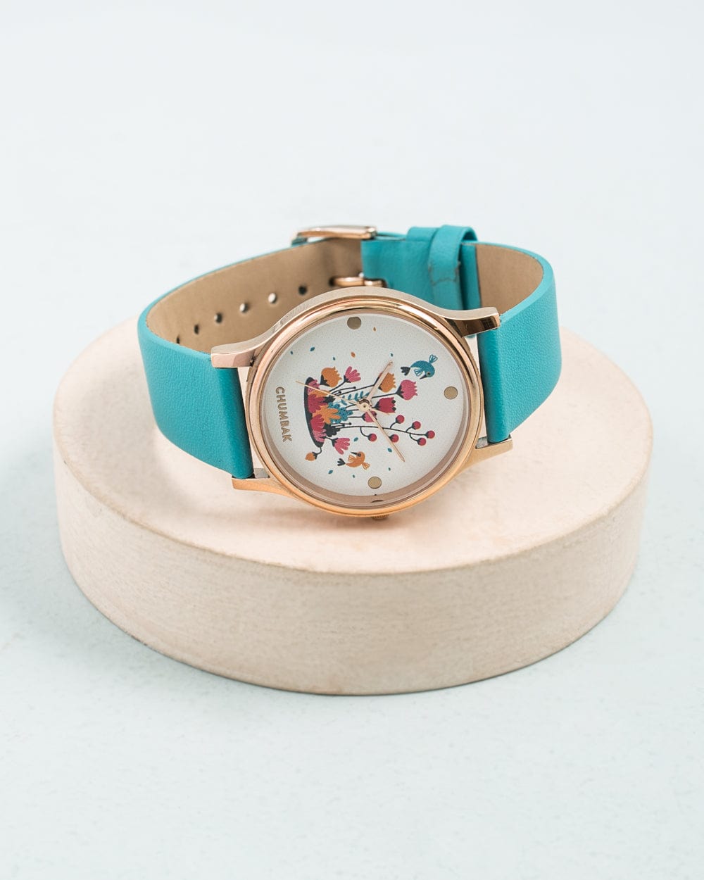 Chumbak TEAL by Chumbak Leafy Branches Wrist Watch- Teal