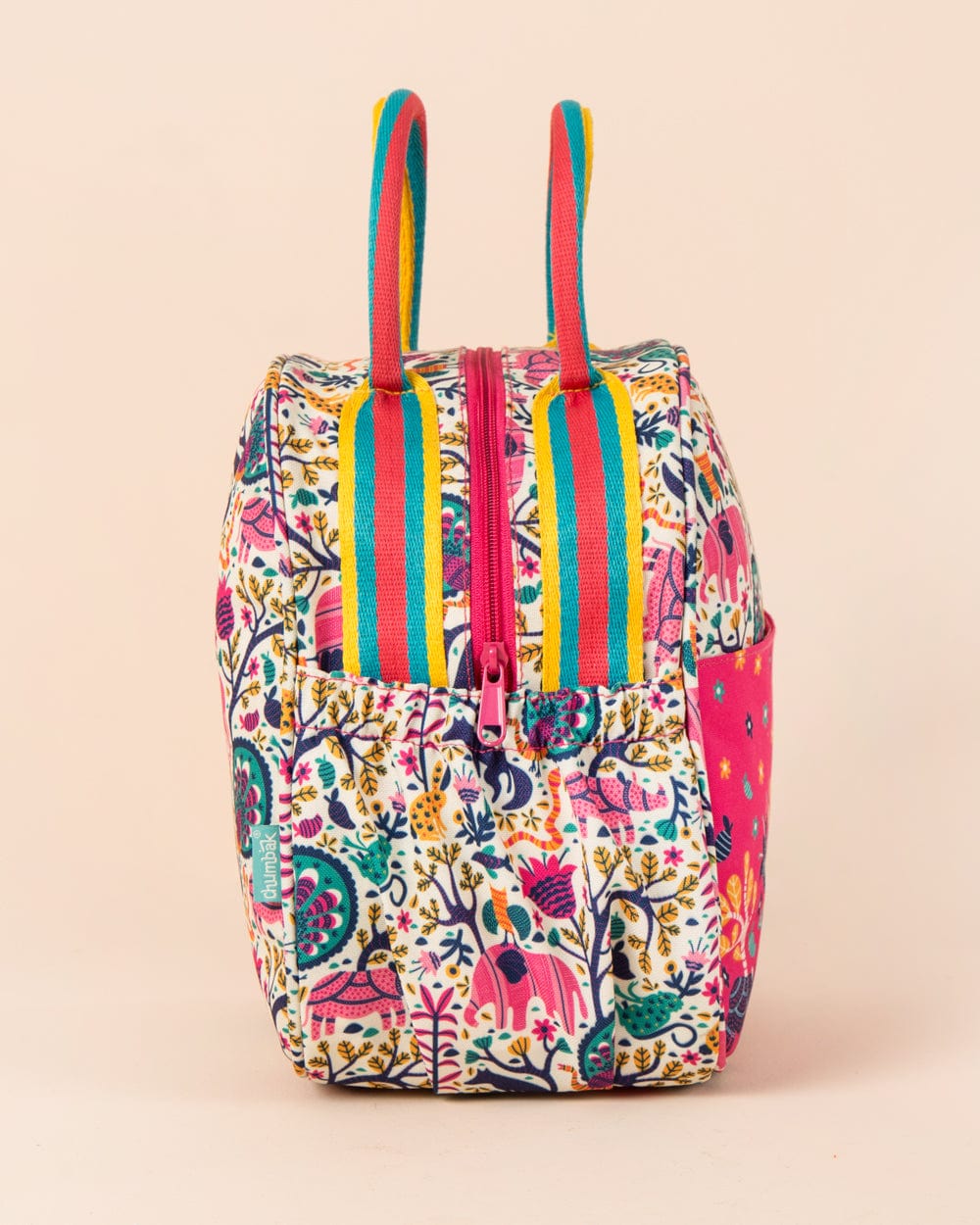 Chumbak Jungle Rumble Lunch Bag - Pink