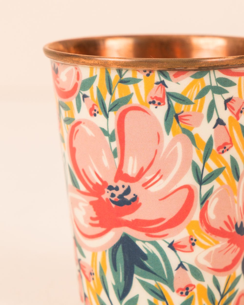 Chumbak Tropical Lilies Copper Tumbler - Small