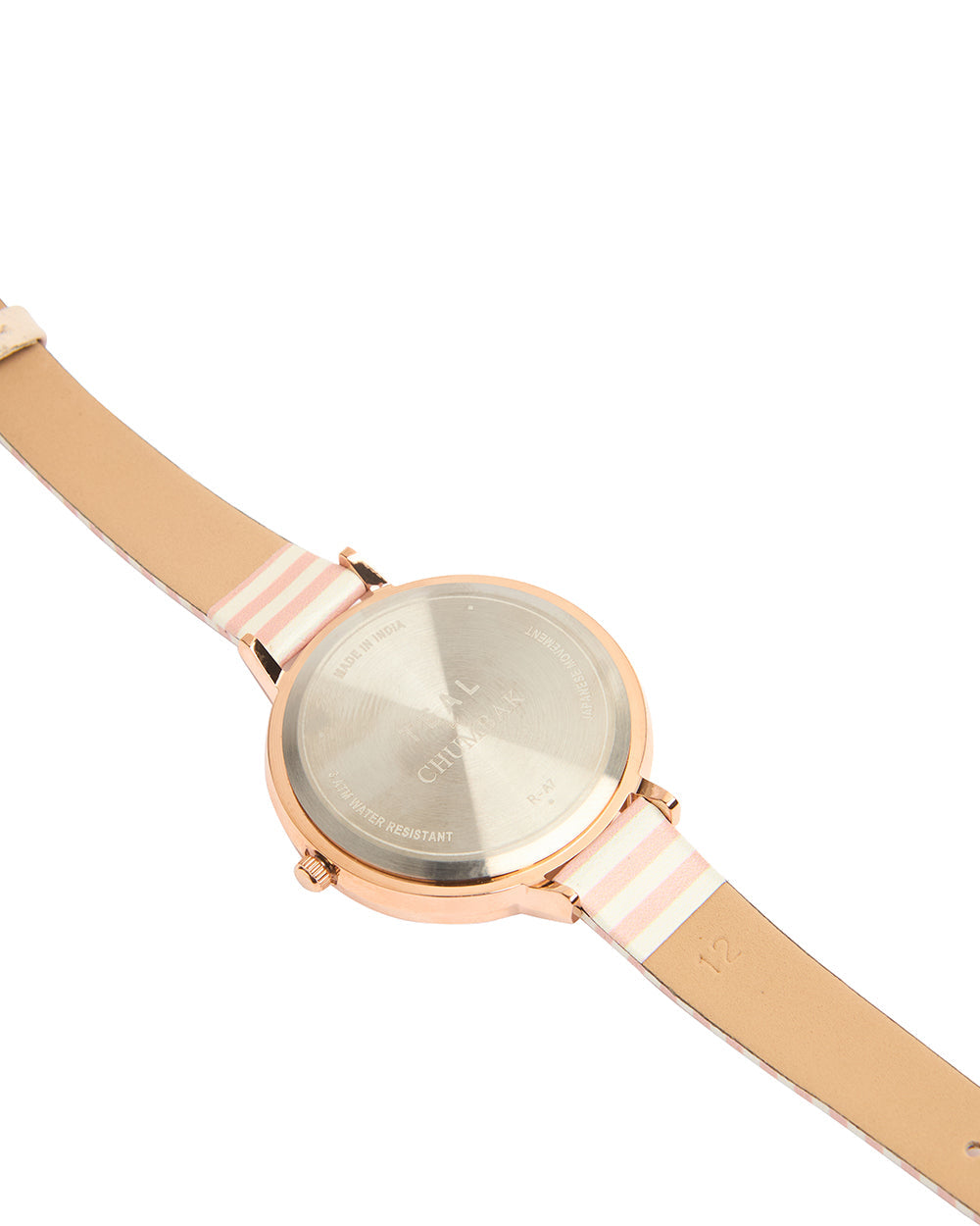 Live Slow Watch & Bracelet Set Peach & Rose Gold