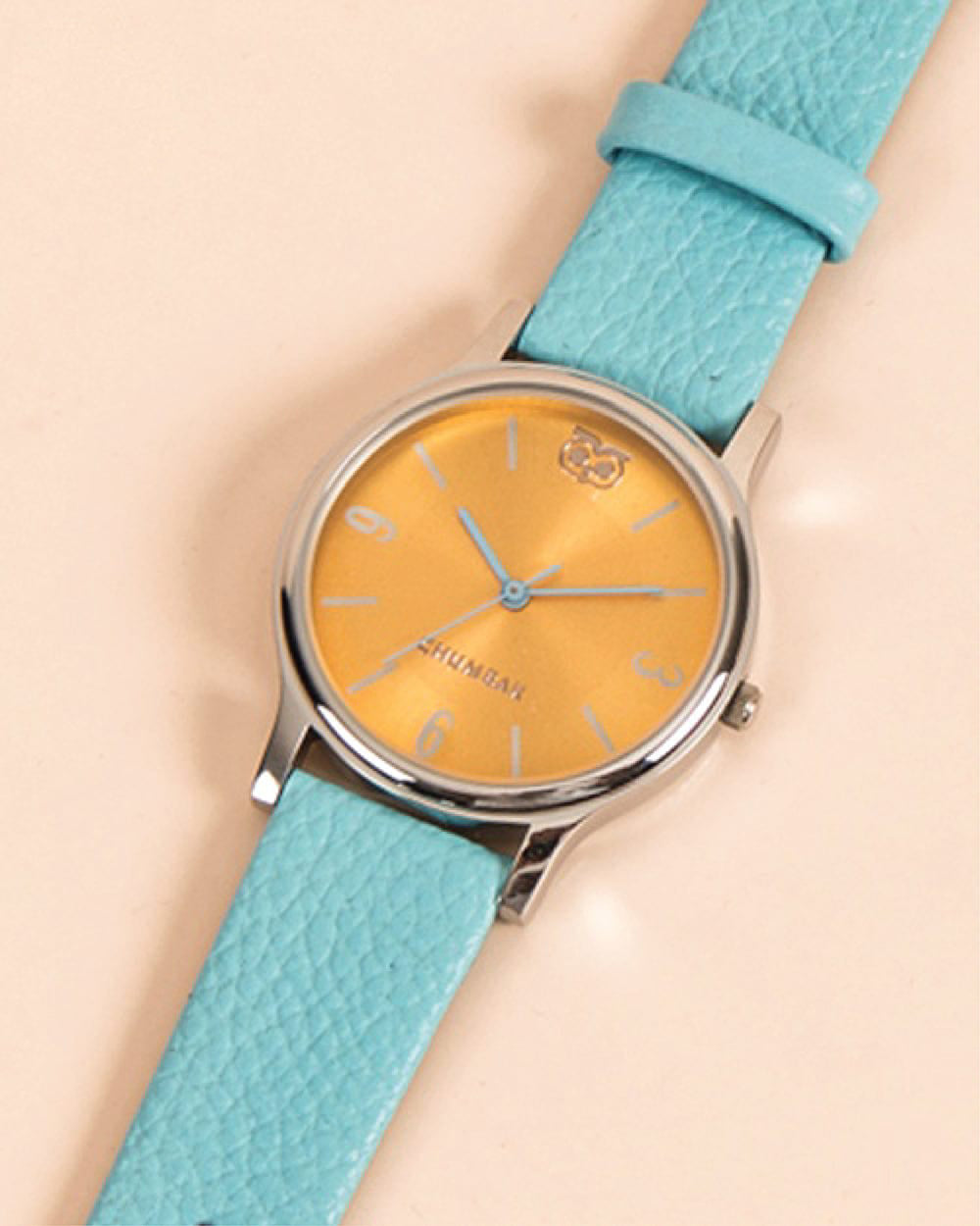 TEAL by Chumbak Classic Hues Watch Teal & Yellow