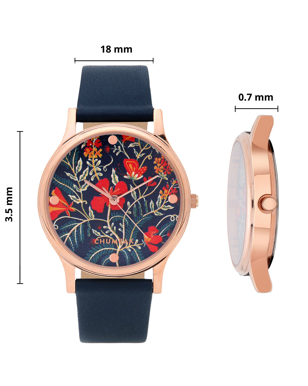 TEAL by Chumbak Urban Countryside Watch - Navy