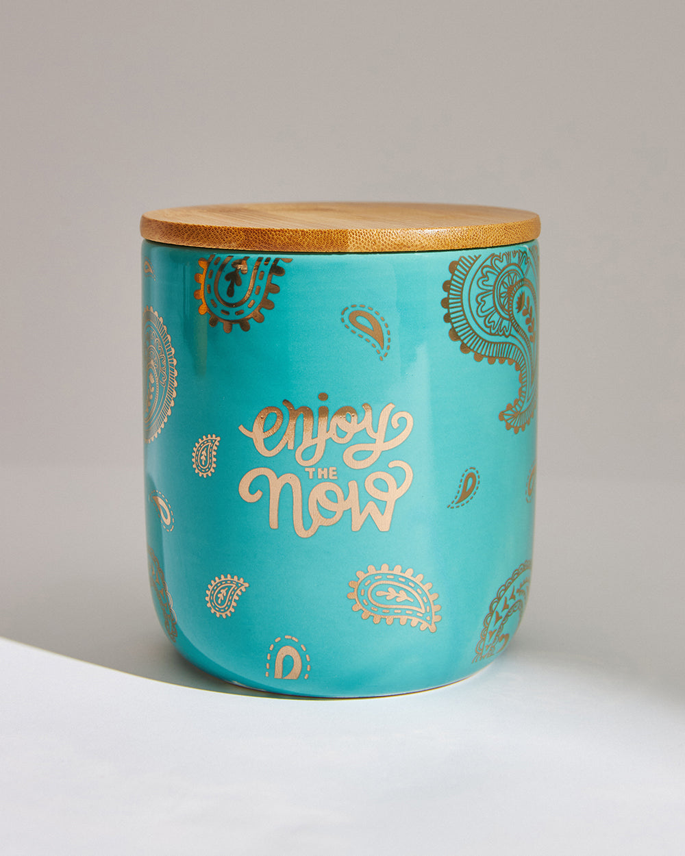 Enjoy Now Storage Jar - Teal