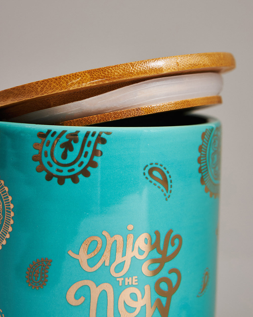 Enjoy Now Storage Jar - Teal