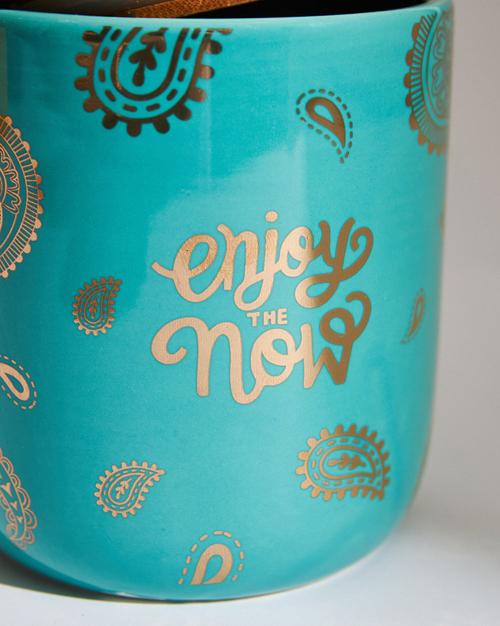 Enjoy Now Storage Jar - Teal