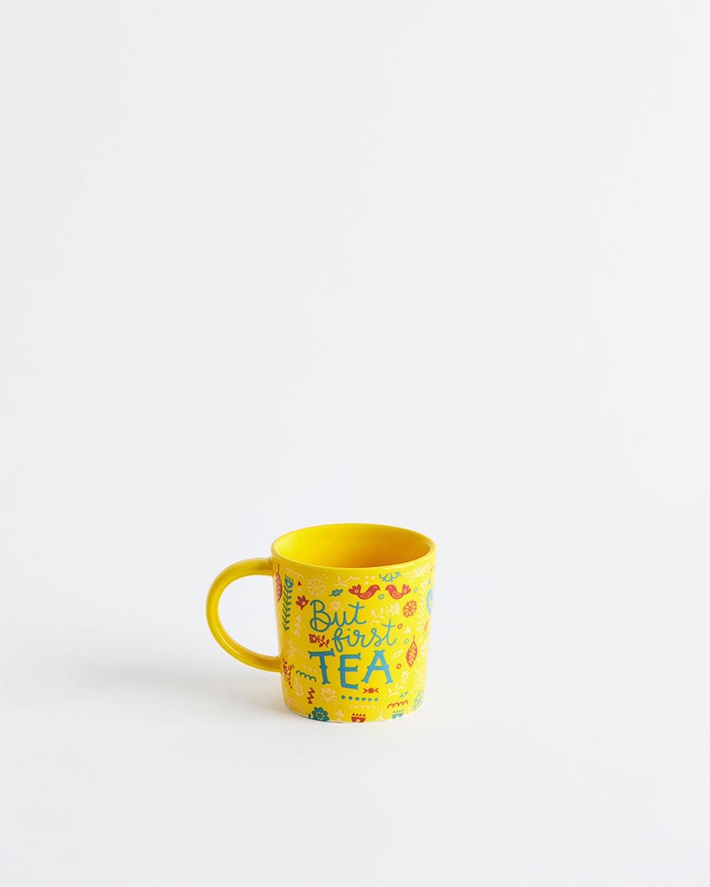 Chumbak But First Tea Mug - Yellow