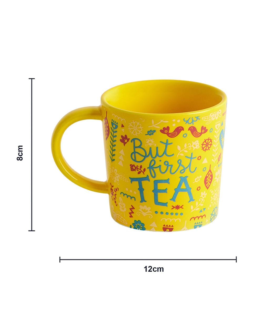 Chumbak But First Tea Mug - Yellow