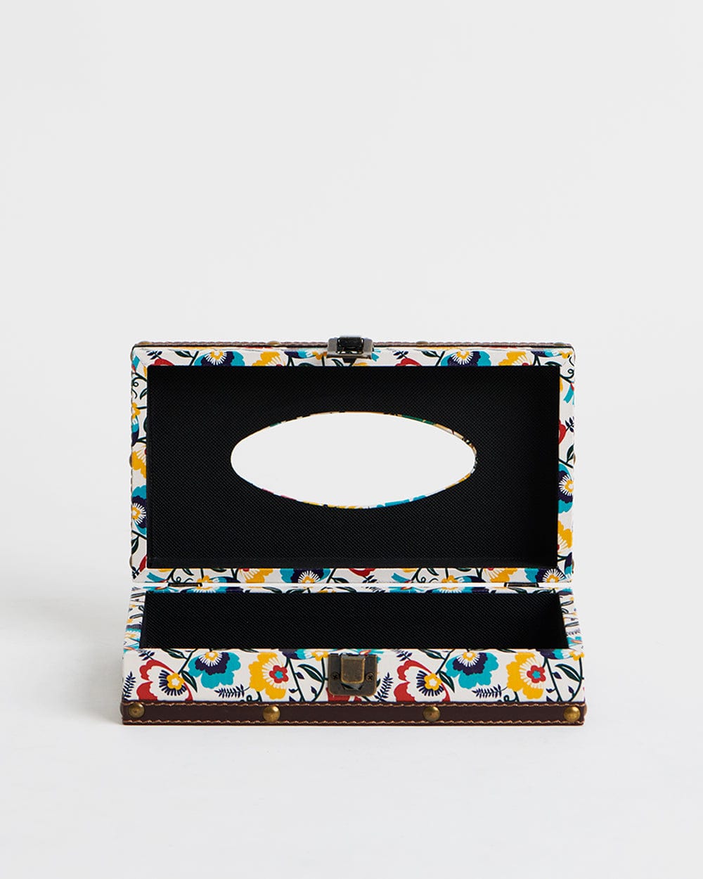 Chumbak Kashmir Floral Off-White Tissue Box