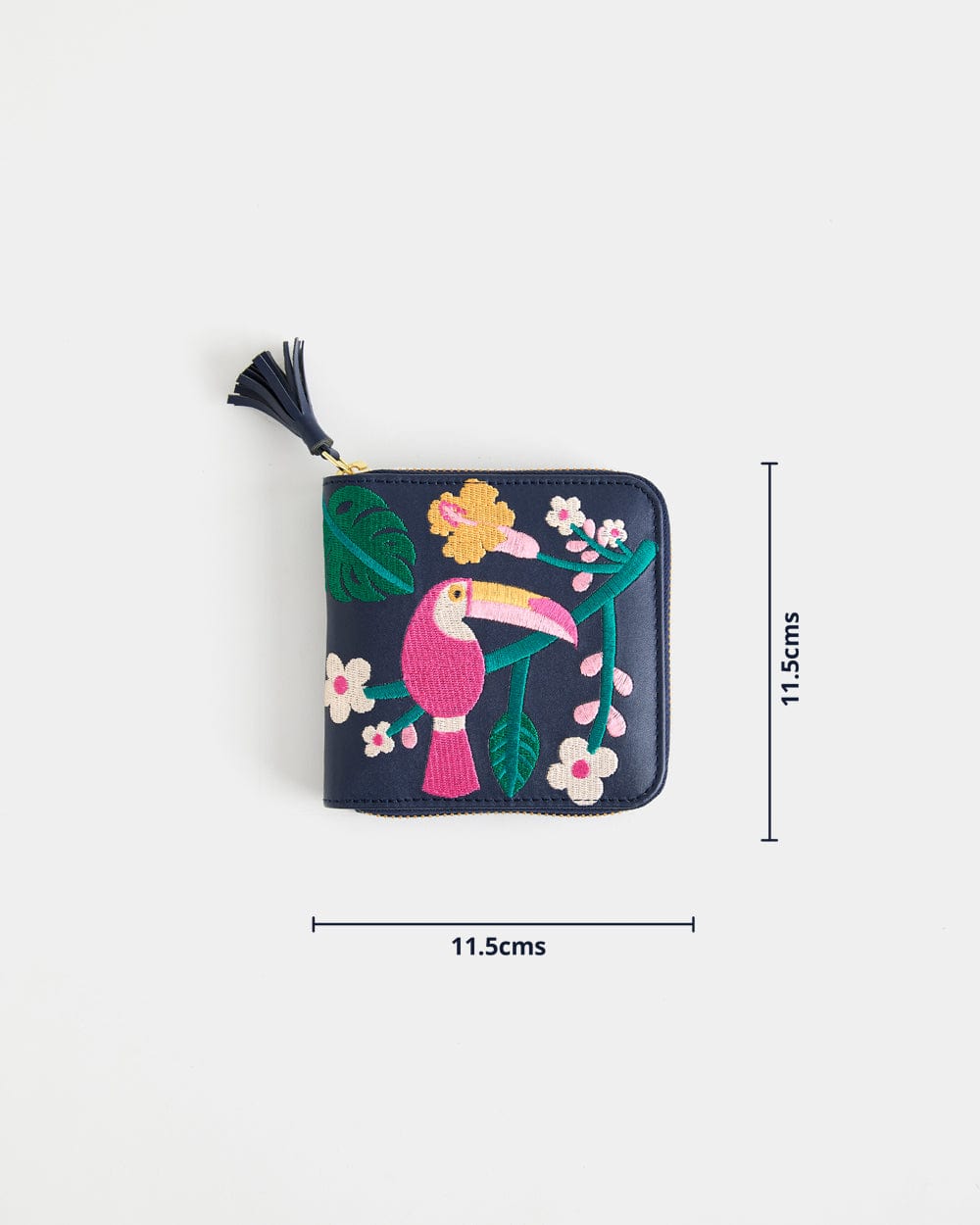 Chumbak Zanzibar Toucan Embroidered Mini Wallet