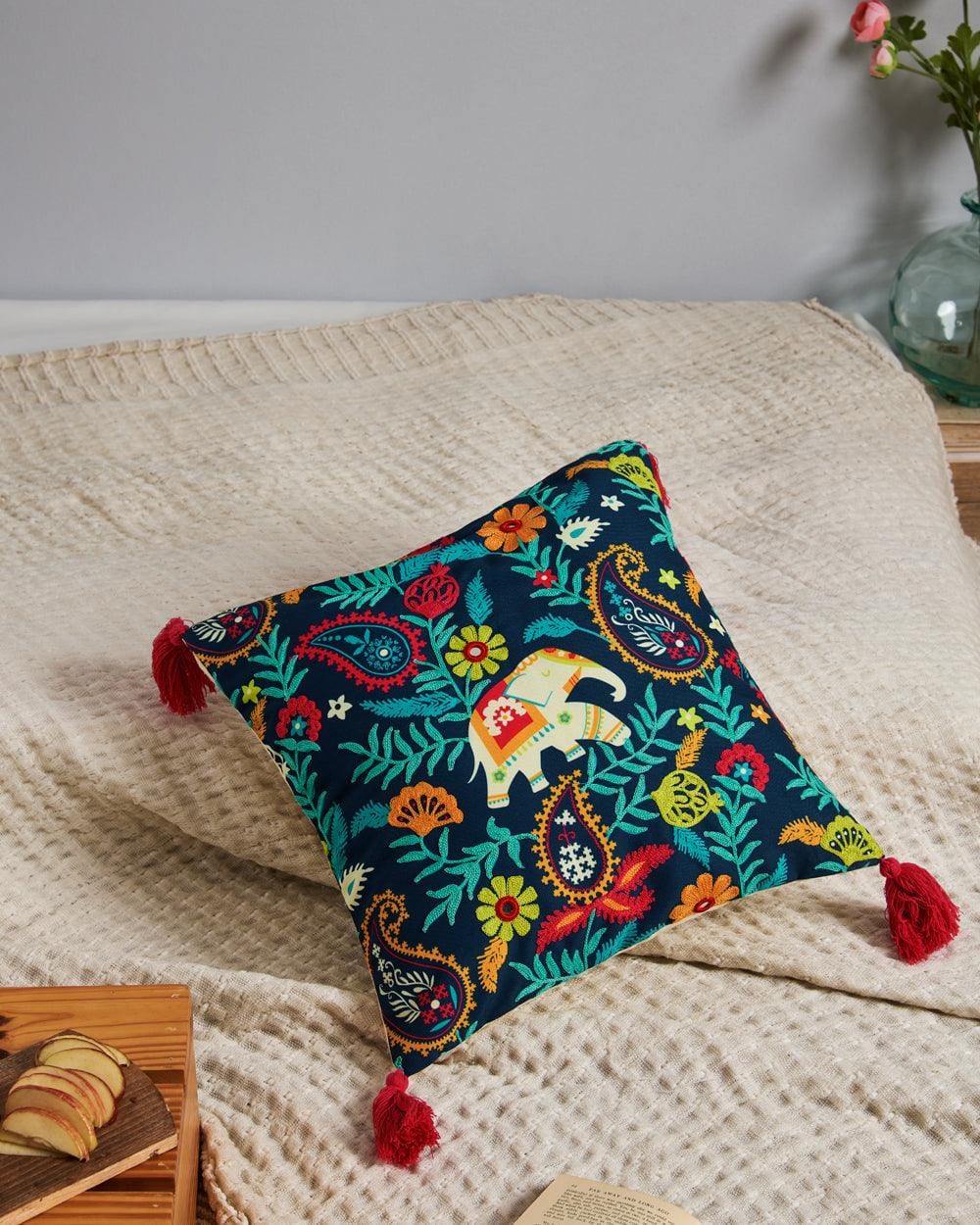 Chumbak Begum's Baag Kutch Cushion Cover