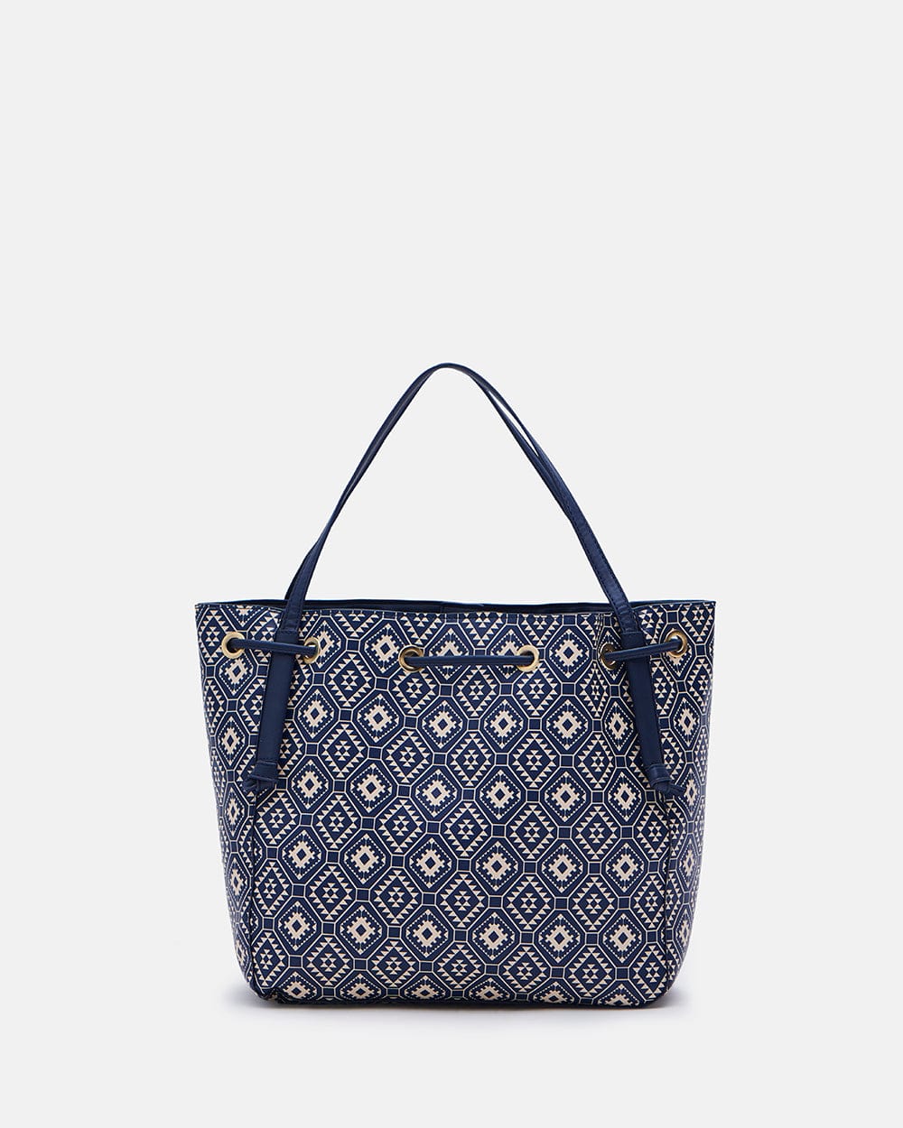 Chumbak Indie Aztec Tote Bag - Navy Blue