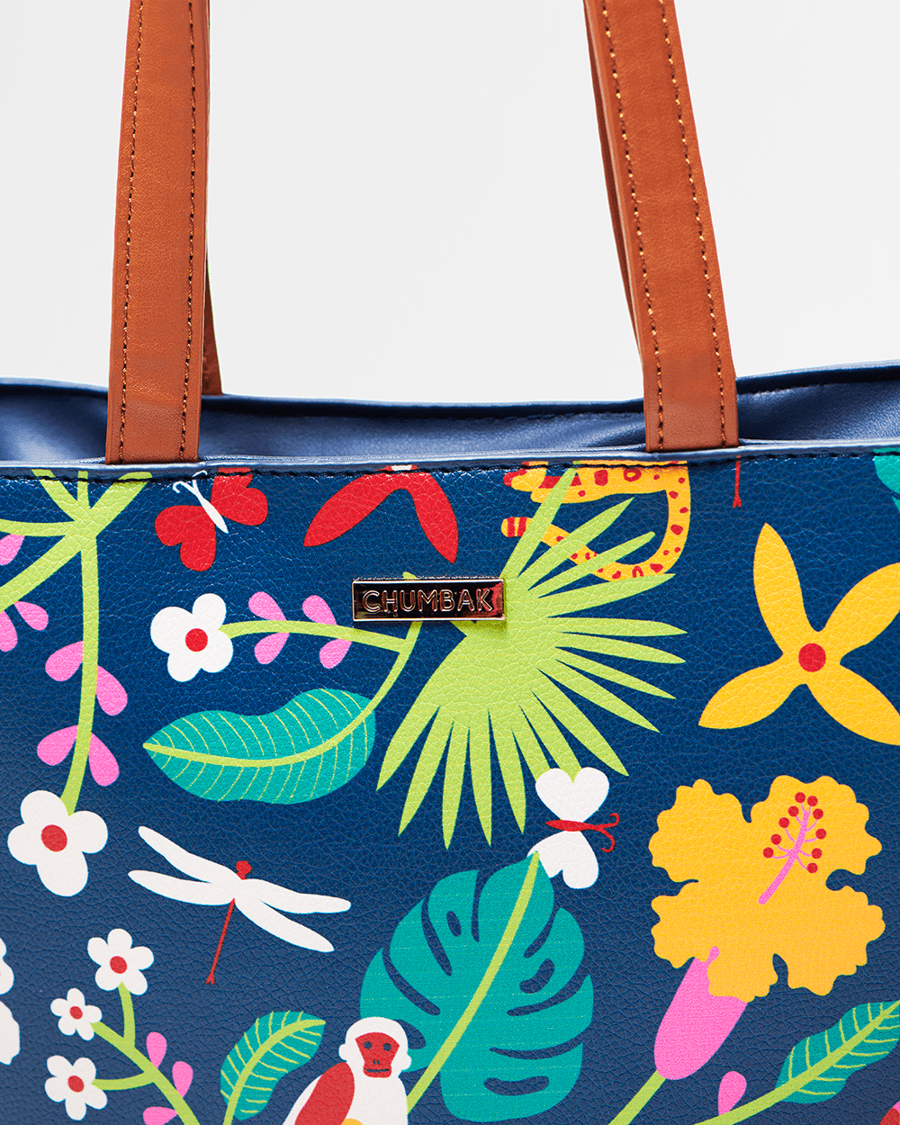 Chumbak Madagascar Tales Tote Bag - Navy Blue