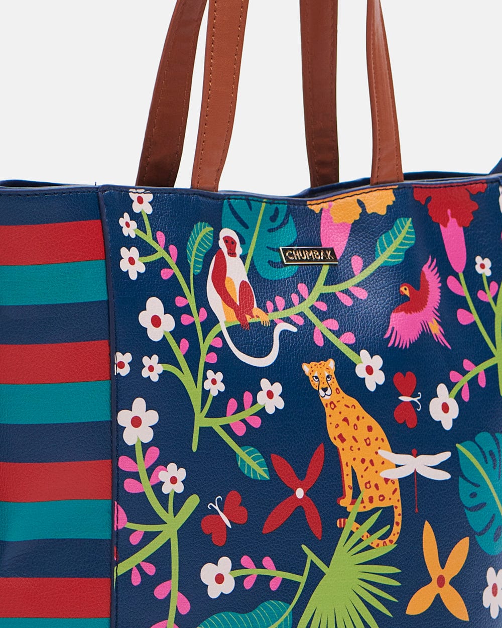 Chumbak Madagascar Tales Tote Bag - Navy Blue