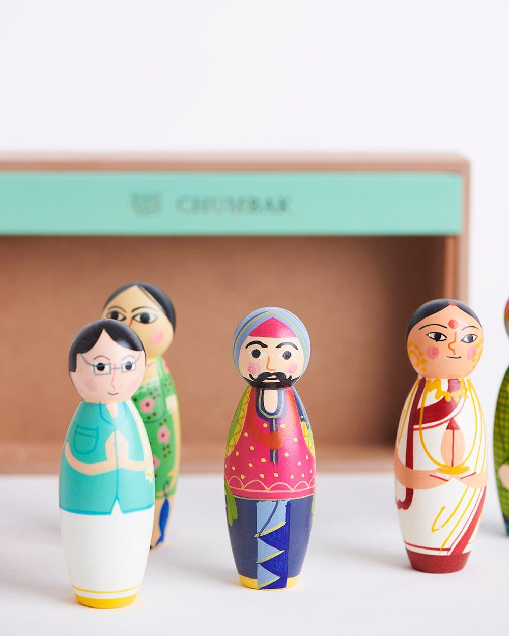 Chumbak People of India Figurines Gift Box - Set of 6