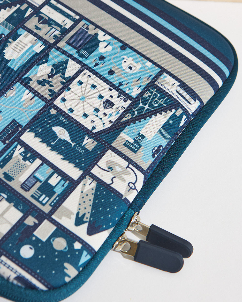 TEAL By Chumbak Amusement Park Laptop Sleeve - 15inch