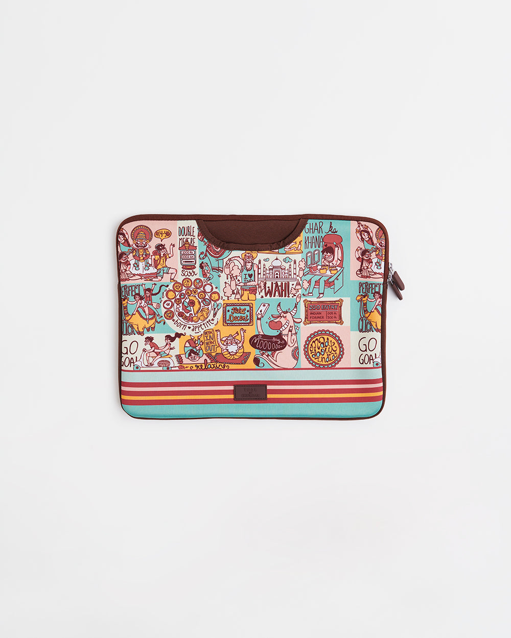 TEAL By Chumbak Indie Pop Laptop Sleeve - 13inch