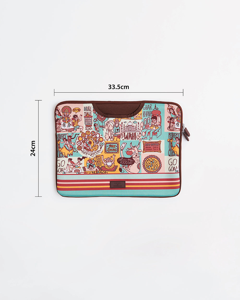 TEAL By Chumbak Indie Pop Laptop Sleeve - 13inch
