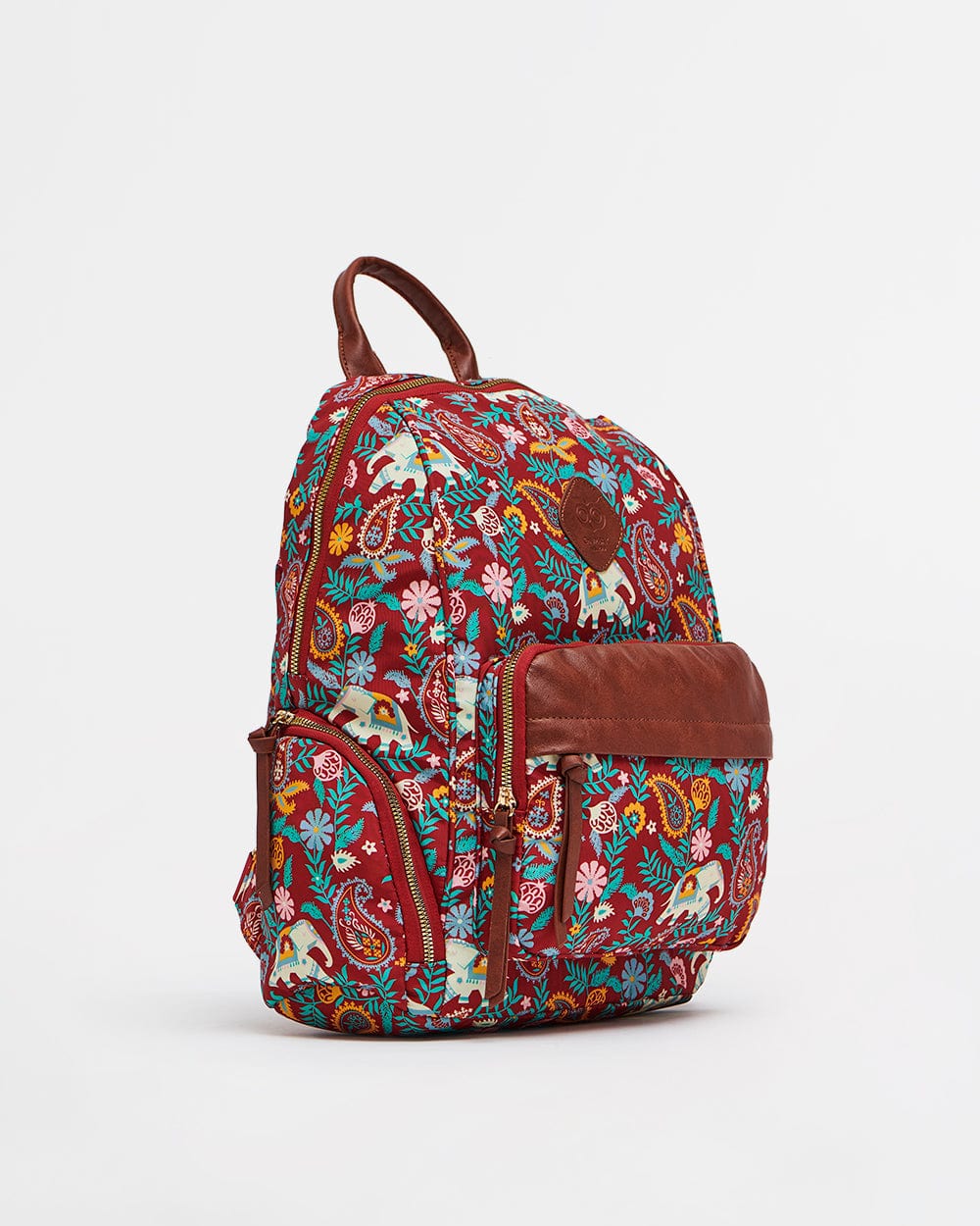 Chumbak India Boho Paisley,  Backpack-Red