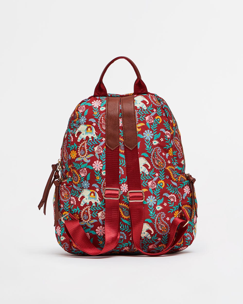 Chumbak India Boho Paisley,  Backpack-Red