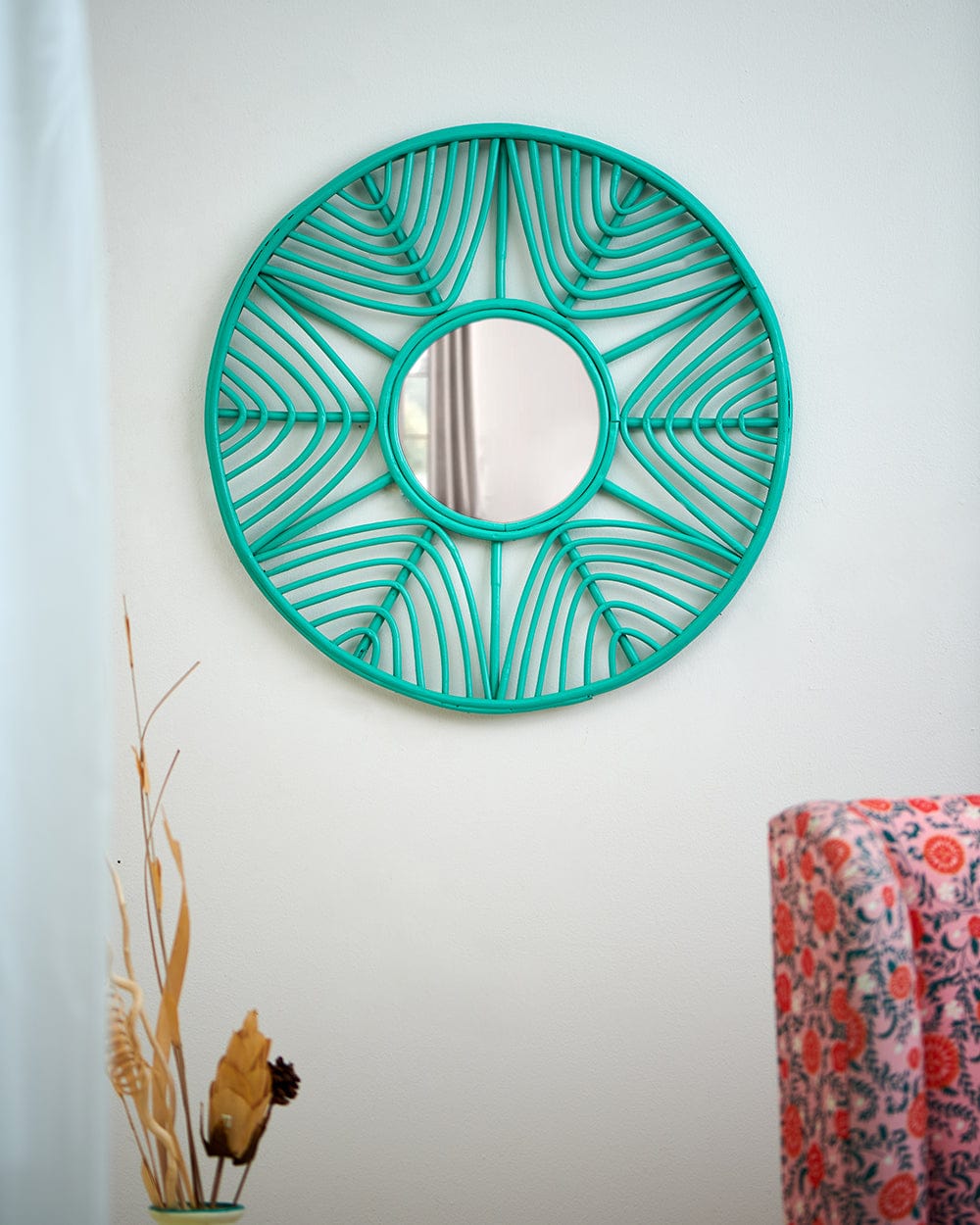 Chumbak Eye-See You Boho Mirror- Green