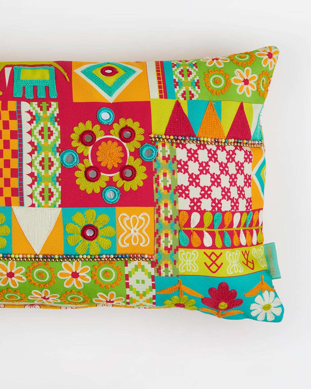 Chumbak Totaa Bahar Cushion Cover - 30cms x 50cms