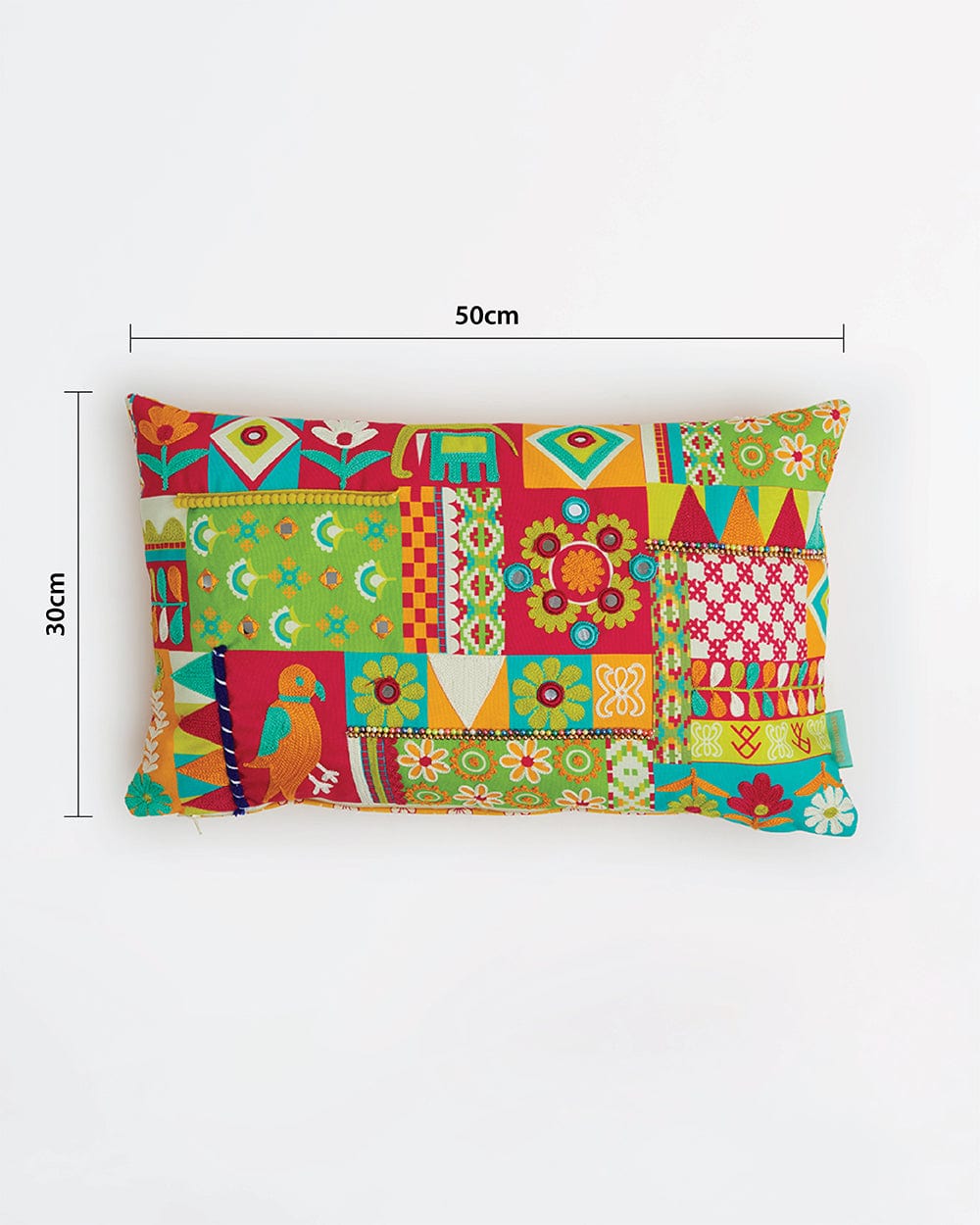 Chumbak Totaa Bahar Cushion Cover - 30cms x 50cms