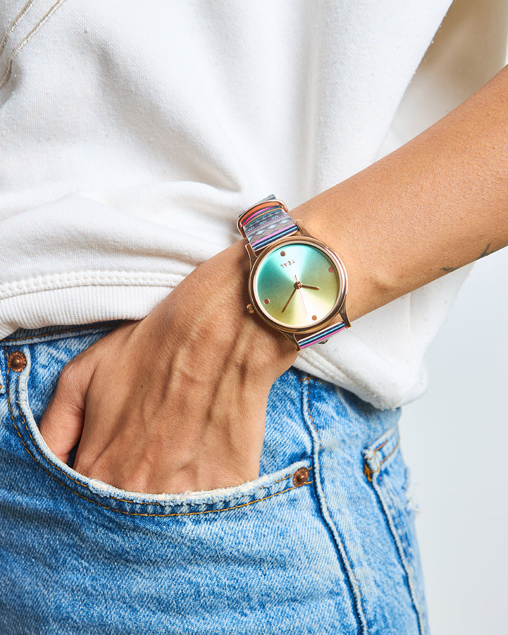 Aztec Watch TEAL by Chumbak Ombre Aztec Watch-Black