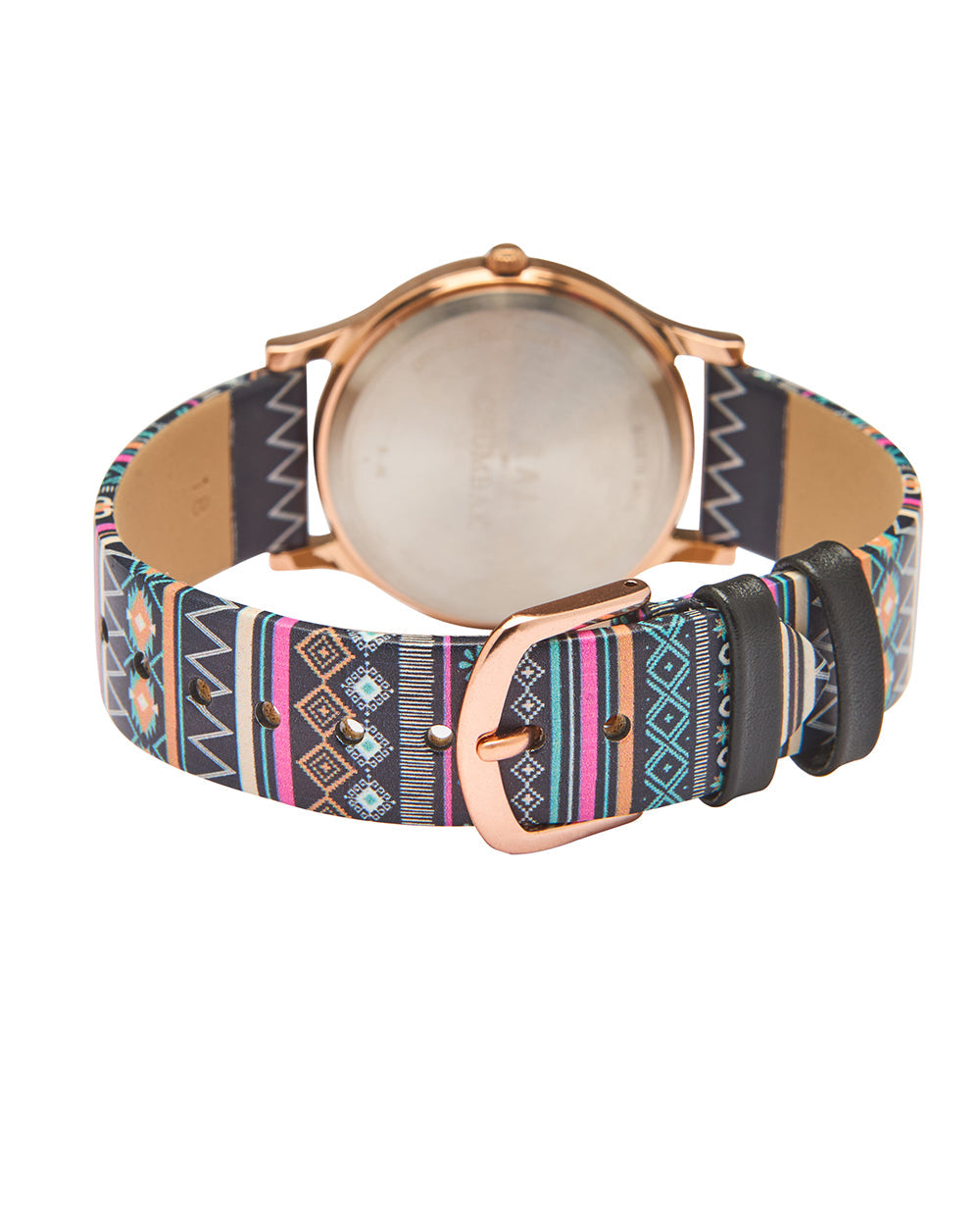 TEAL by Chumbak Ombre Aztec Watch-Black