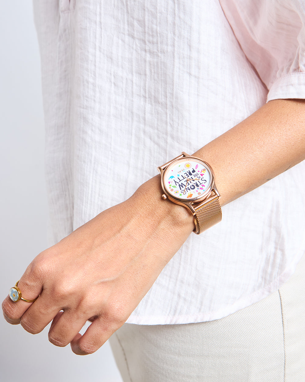 TEAL by Chumbak Strong is the new pretty Watch,Metal Mesh Strap