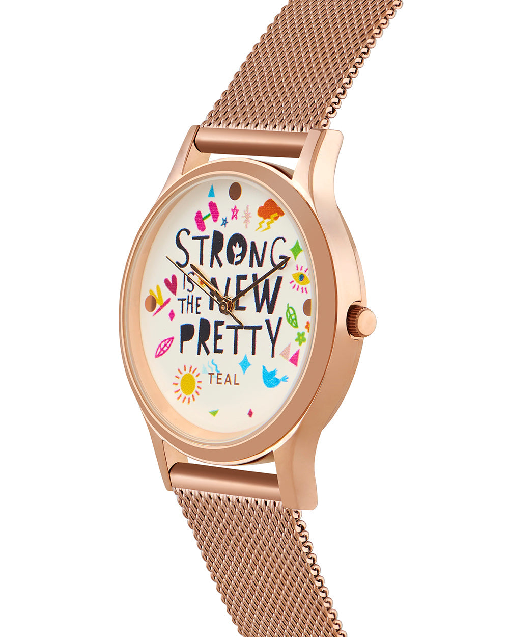 TEAL by Chumbak Strong is the new pretty Watch,Metal Mesh Strap