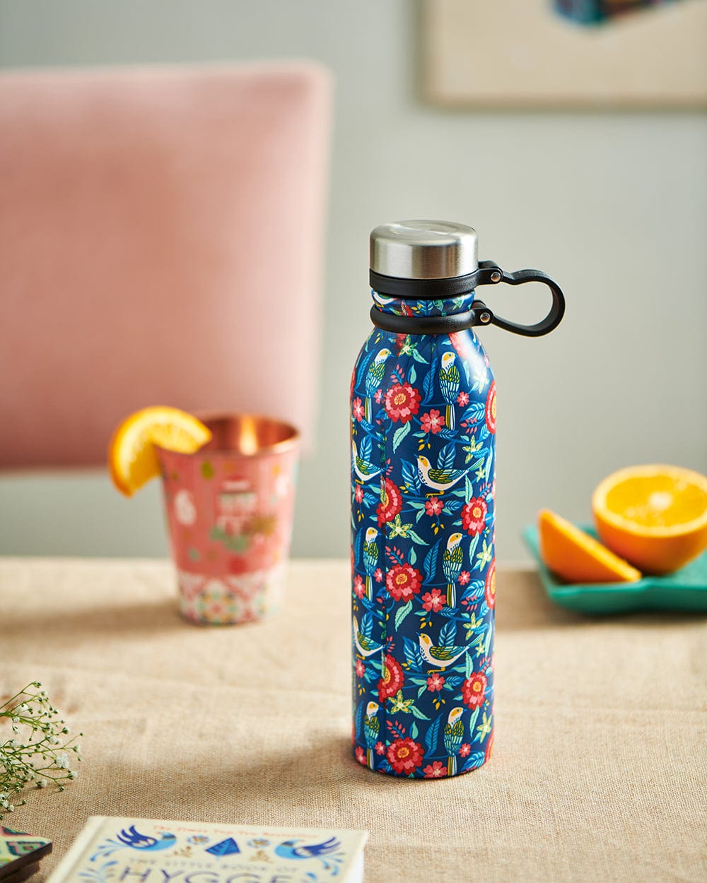 Chumbak Birds of Paradise Steel Sipper Botttle