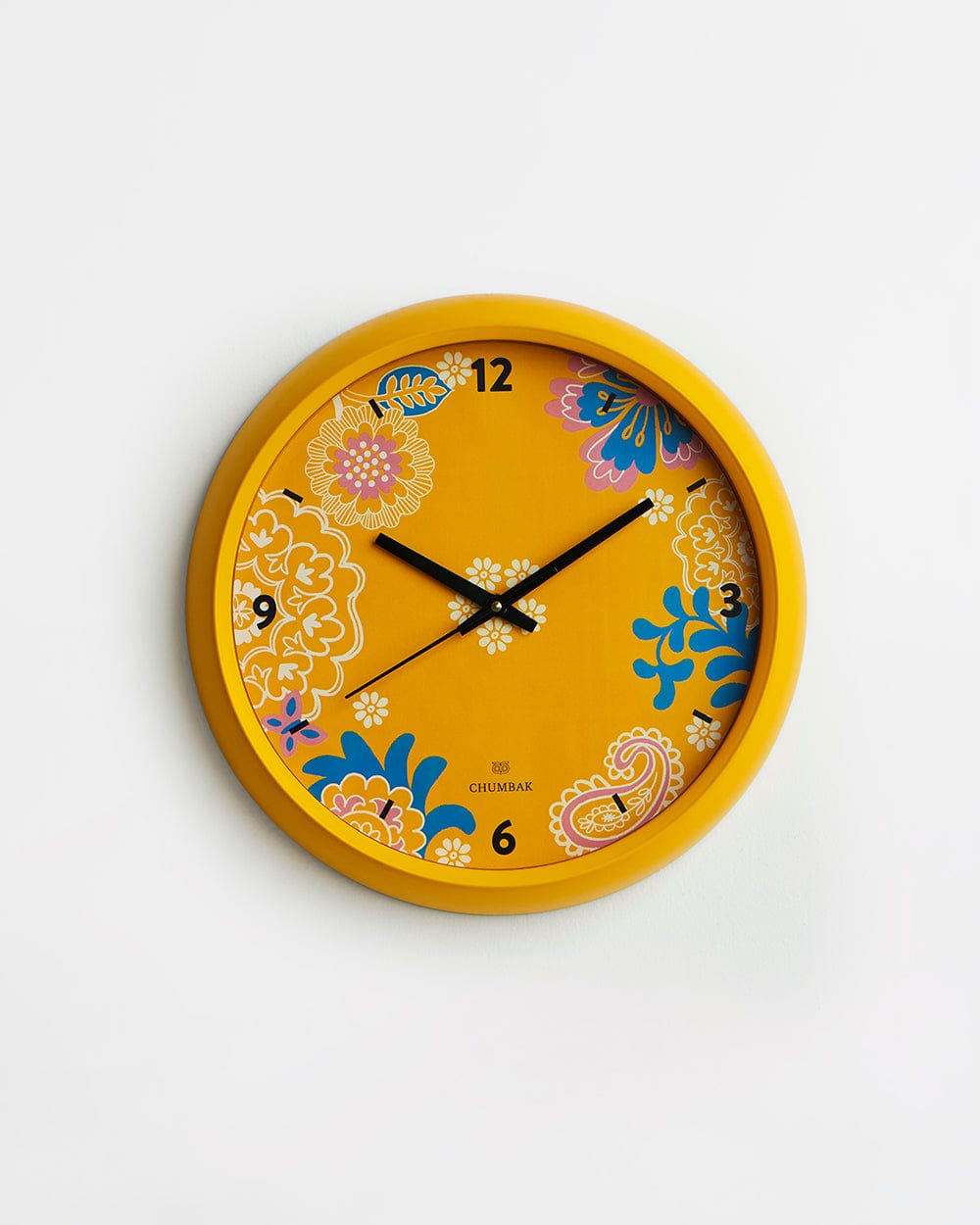 Chumbak Chumbak Sunny Days Wall Clock - Yellow rim