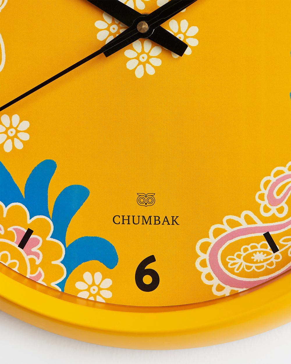 Chumbak Chumbak Sunny Days Wall Clock - Yellow rim